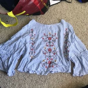 CUTE FLORAL FLOWY TOP